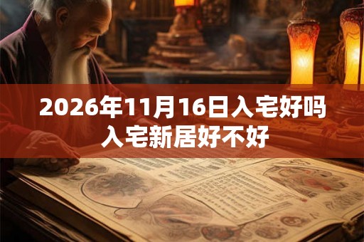 2026年11月16日入宅好吗 入宅新居好不好 2026年11月16日入宅好吗 入宅新居好不好