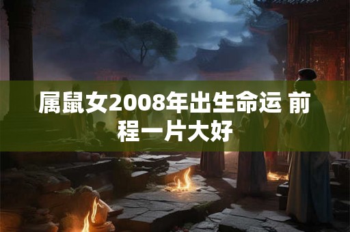 属鼠女2008年出生命运 前程一片大好