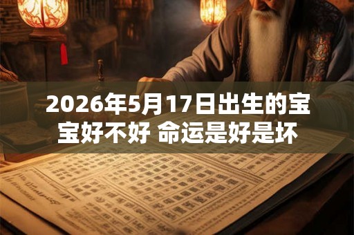 2026年5月17日出生的宝宝好不好 命运是好是坏 2026年5月17日出生的宝宝好不好 命运是好是坏