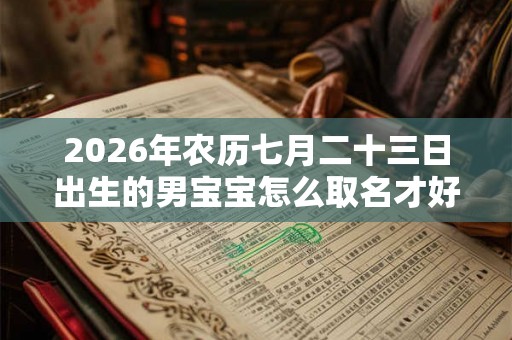2026年农历七月二十三日出生的男宝宝怎么取名才好？