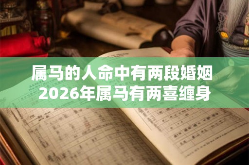属马的人命中有两段婚姻 2026年属马有两喜缠身