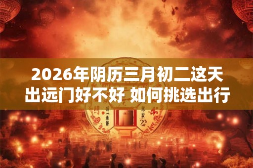 2026年阴历三月初二这天出远门好不好 如何挑选出行吉日