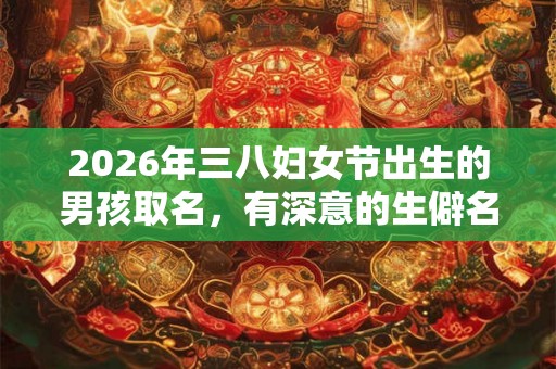 2026年三八妇女节出生的男孩取名,有深意的生僻名字 2026年三八妇女节出生的男孩取名,有深意的生僻名字