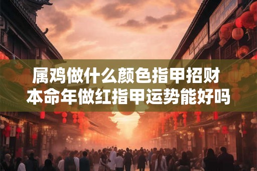 属鸡做什么颜色指甲招财 本命年做红指甲运势能好吗