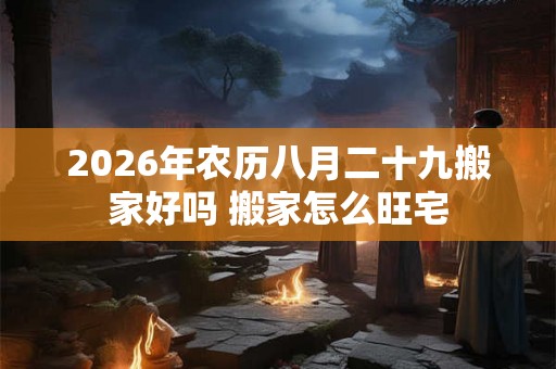 2026年农历八月二十九搬家好吗 搬家怎么旺宅
