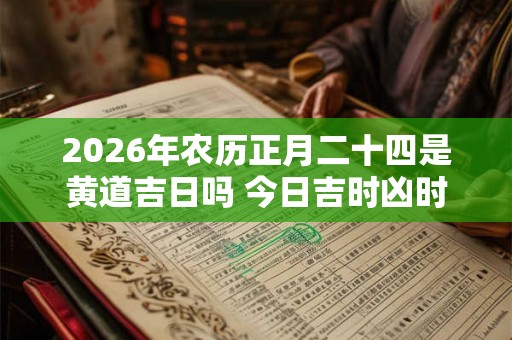 2026年农历正月二十四是黄道吉日吗 今日吉时凶时查询