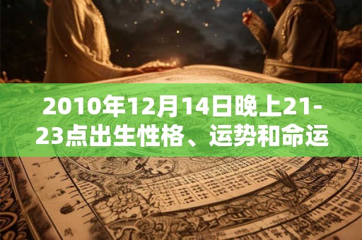 2010年12月14日晚上21-23点出生性格、运势和命运 2010年12月14日晚上21-23点出生性格、运势和命运