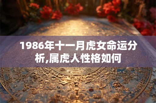 1986年十一月虎女命运分析,属虎人性格如何 1986年十一月虎女命运分析,属虎人性格如何