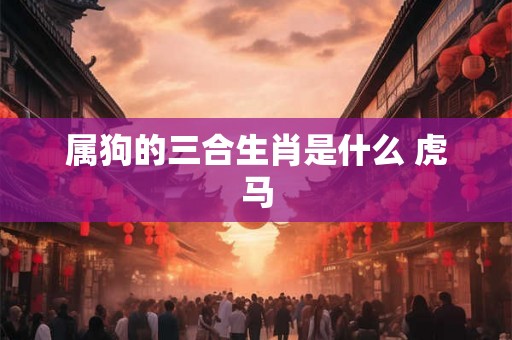 属狗的三合生肖是什么 虎马