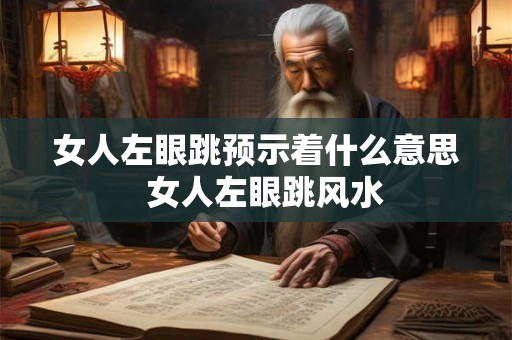 女人左眼跳预示着什么意思 女人左眼跳风水 女人左眼跳预示着什么意思 女人左眼跳风水