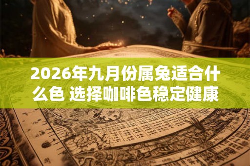2026年九月份属兔适合什么色 选择咖啡色稳定健康 2026年九月份属兔适合什么色 选择咖啡色稳定健康