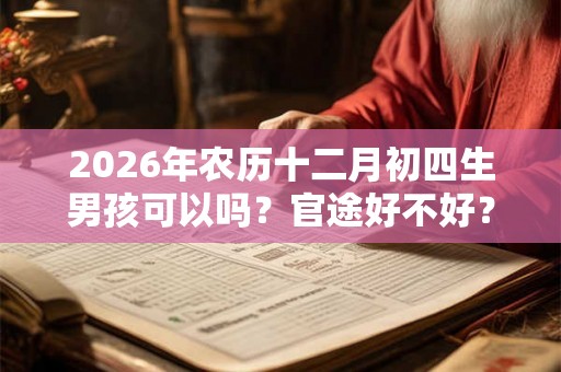 2026年农历十二月初四生男孩可以吗？官途好不好？