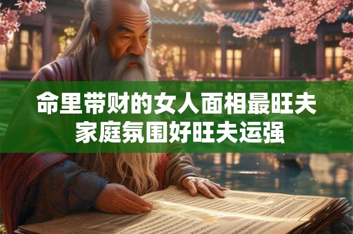 命里带财的女人面相最旺夫 家庭氛围好旺夫运强 命里带财的女人面相最旺夫 家庭氛围好旺夫运强