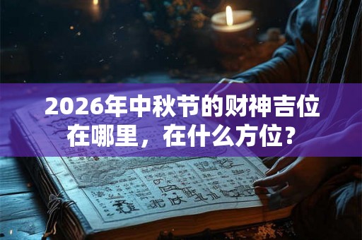 2026年中秋节的财神吉位在哪里，在什么方位？