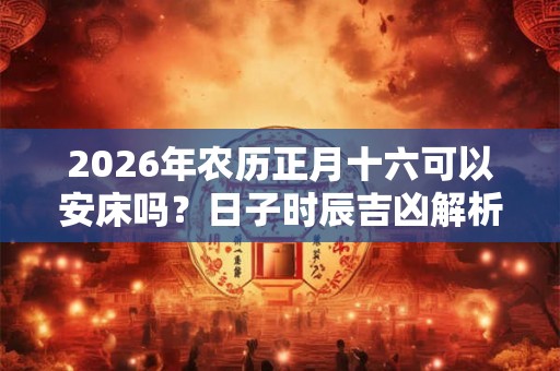 2026年农历正月十六可以安床吗？日子时辰吉凶解析！