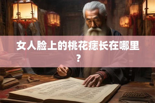 女人脸上的桃花痣长在哪里？