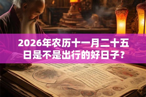 2026年农历十一月二十五日是不是出行的好日子? 2026年农历十一月二十五日是不是出行的好日子?