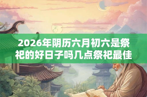 2026年阴历六月初六是祭祀的好日子吗几点祭祀最佳