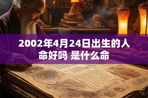 2002年4月24日出生的人命好吗 是什么命