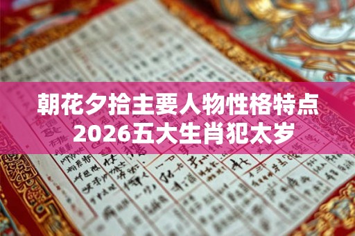 朝花夕拾主要人物性格特点  2026五大生肖犯太岁