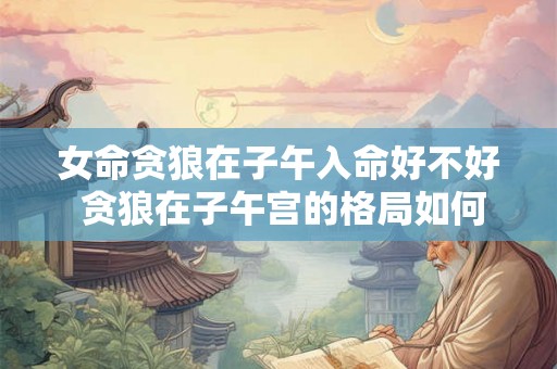 女命贪狼在子午入命好不好 贪狼在子午宫的格局如何