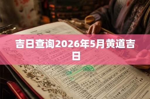 吉日查询2026年5月黄道吉日 吉日查询2026年5月黄道吉日