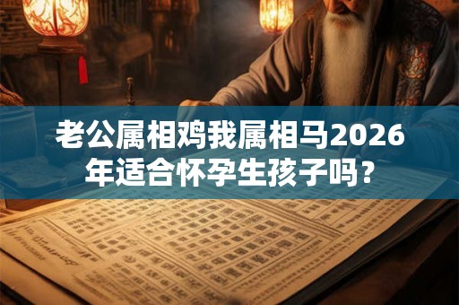 老公属相鸡我属相马2026年适合怀孕生孩子吗？