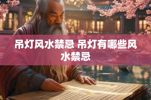 吊灯风水禁忌 吊灯有哪些风水禁忌