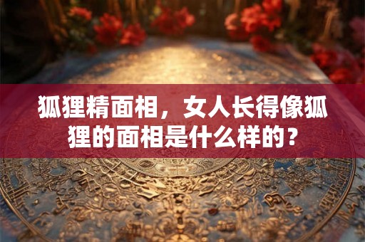 狐狸精面相，女人长得像狐狸的面相是什么样的？