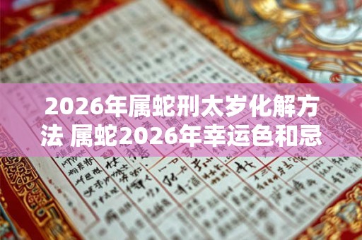 2026年属蛇刑太岁化解方法 属蛇2026年幸运色和忌讳色 2026年属蛇刑太岁化解方法 属蛇2026年幸运色和忌讳色