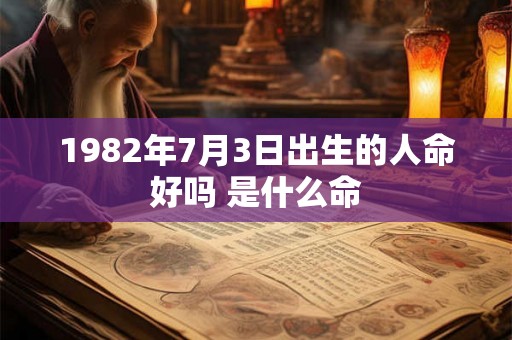 1982年7月3日出生的人命好吗 是什么命