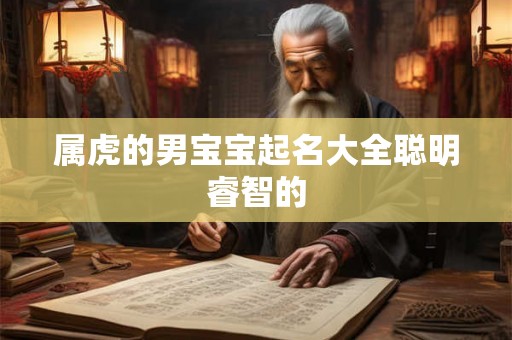 属虎的男宝宝起名大全聪明睿智的