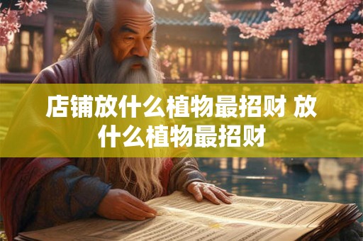 店铺放什么植物最招财 放什么植物最招财