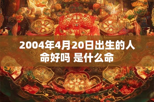 2004年4月20日出生的人命好吗 是什么命