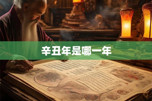辛丑年是哪一年