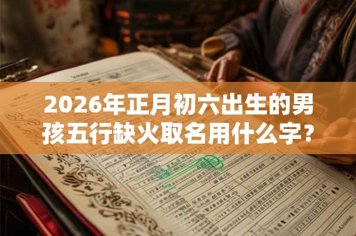 2026年正月初六出生的男孩五行缺火取名用什么字？