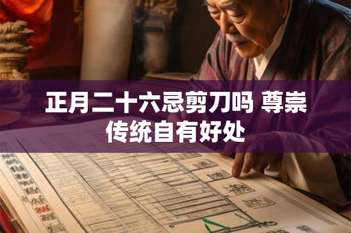 正月二十六忌剪刀吗 尊崇传统自有好处