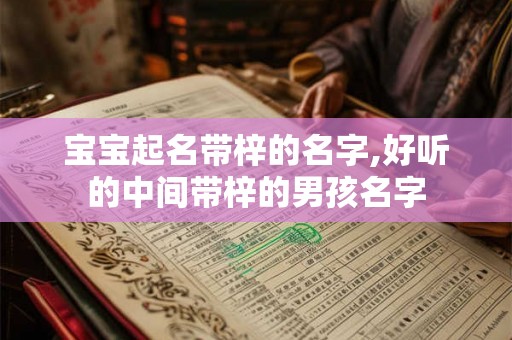 宝宝起名带梓的名字,好听的中间带梓的男孩名字