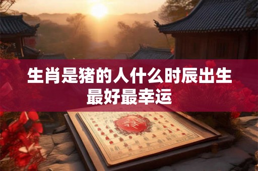 生肖是猪的人什么时辰出生最好最幸运