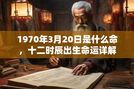 1970年3月20日是什么命，十二时辰出生命运详解