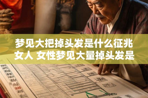 梦见大把掉头发是什么征兆女人 女性梦见大量掉头发是什么征兆 梦见大把掉头发是什么征兆女人 女性梦见大量掉头发是什么征兆