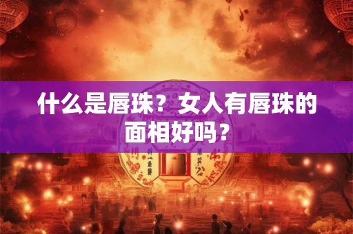 什么是唇珠？女人有唇珠的面相好吗？
