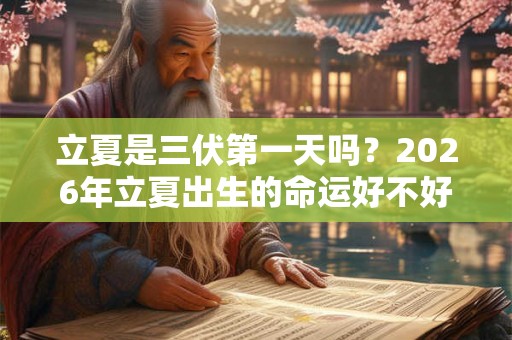 立夏是三伏第一天吗？2026年立夏出生的命运好不好？