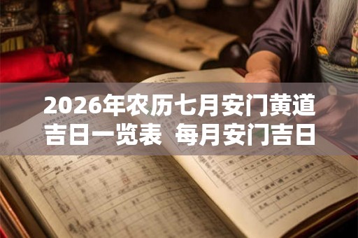 2026年农历七月安门黄道吉日一览表 每月安门吉日查询 2026年农历七月安门黄道吉日一览表 每月安门吉日查询