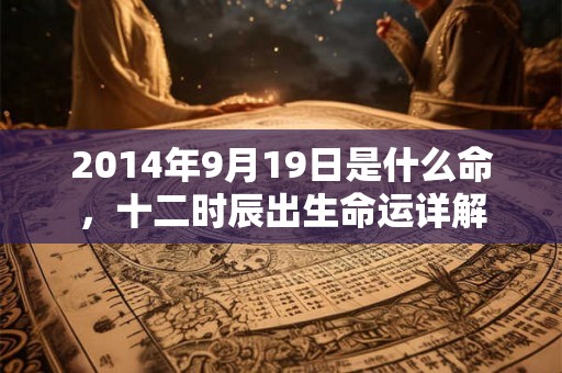 2014年9月19日是什么命，十二时辰出生命运详解