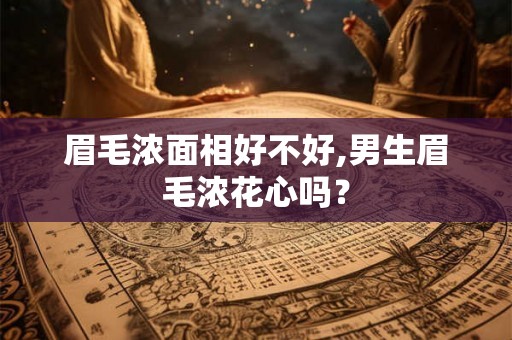 眉毛浓面相好不好,男生眉毛浓花心吗？