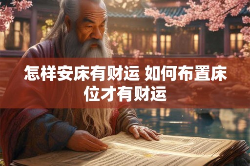 怎样安床有财运 如何布置床位才有财运 怎样安床有财运 如何布置床位才有财运
