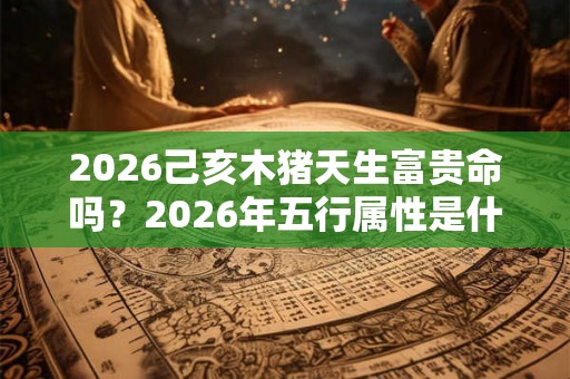 2026己亥木猪天生富贵命吗？2026年五行属性是什么？