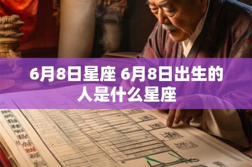 6月8日星座 6月8日出生的人是什么星座 6月8日星座 6月8日出生的人是什么星座