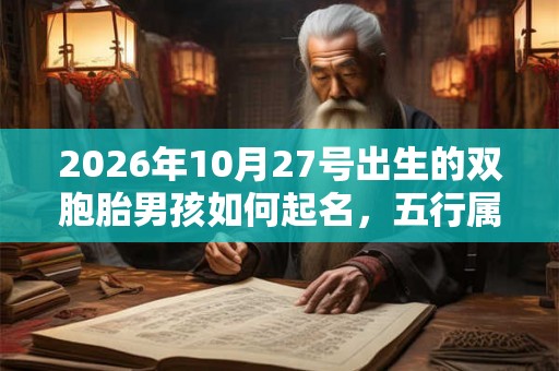 2026年10月27号出生的双胞胎男孩如何起名,五行属什么 2026年10月27号出生的双胞胎男孩如何起名,五行属什么